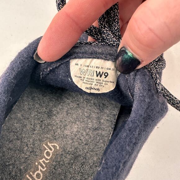 Allbirds All Runners Women's Wool Runners Navy Sneakers Size 9 - Picture 7 of 8